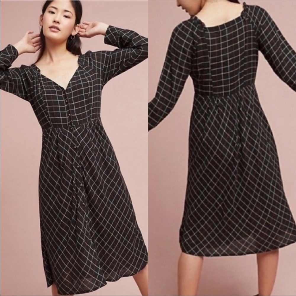 Akemi + Kim Annie plaid long sleeves dress 10